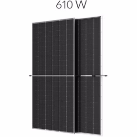 پنل خورشیدی ۶1۰ وات مونوکریستال N-Type دوطرفه - برند مانا انرژی (MEP610-T144-GG)